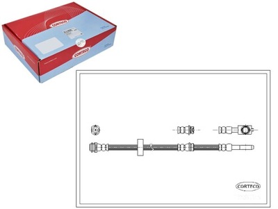 ПАТРУБОК ТОРМОЗНОЙ GIĘTKI AUDI CORTECO