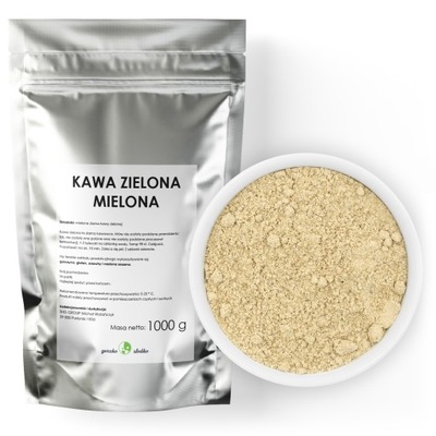 KAWA ZIELONA mielona arabica zielona kawa 1kg