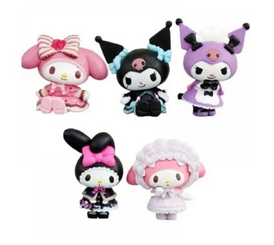 Zestaw figurek Hello Kitty KUROMI, MY MELODY 5 sztuk