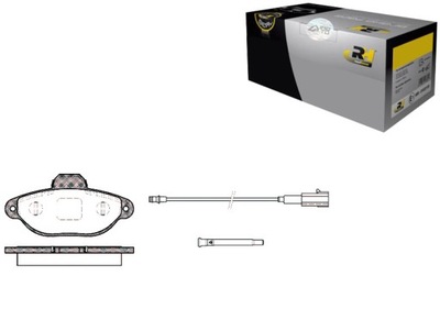 Гальмівні колодки гальмівні fiat 500 punto ford ka lancia y 1 фото №1