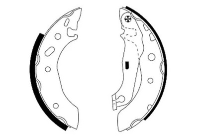 91048800 BRAKE SHOES BRAKE FORD ESCORT/FIESTA/KA/PUMA  