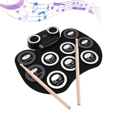 Portable Roll-up Electronic Drum Pad Silicon