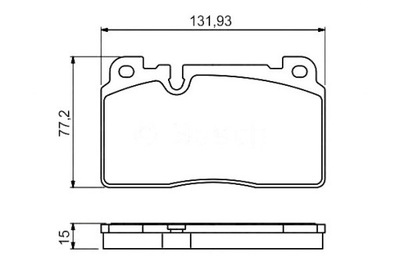 BOSCH КОЛОДКИ HAM. AUDI P. Q5 2,0-3,0 TDI 08-