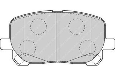 Ferodo комплект тормозных колодок ham. перед pontiac vibe фото №1