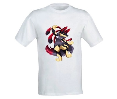 Koszulka T-shirt Pokemon Lucario Cool Anime128