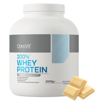 OstroVit 100% Whey Protein 2000 g biała czekolada Odżywka Białko