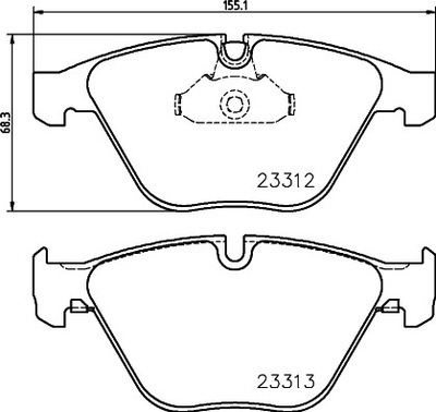 HELLA КОЛОДКИ ГАЛЬМІВНІ 8DB 355 015-391