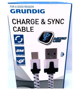 Kabel USB - microUSB typ B Grundig 2 m