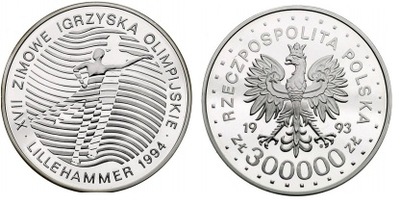 300.000 zł - Lillehammer 1994 - 1993 r