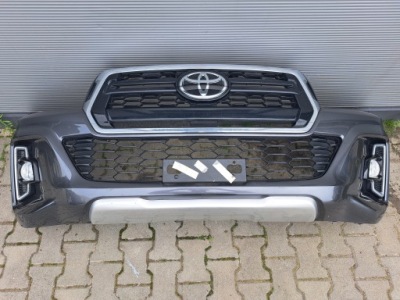 Бампер перед toyota hilux viii lift оригінал комплект фото №1