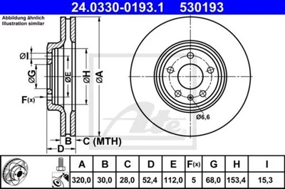 24.0330-0193.1 DISCO HAM.PRZOD POWER DISC AUDI A4 07-  