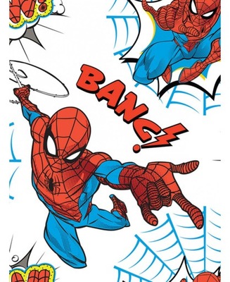 tapeta Spiderman Spider-man biała POW BANG!