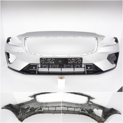 Volvo v60 ii s60 iii 18-23 r-design бампер перед неклеенный +решётки+ направляющие фото №1