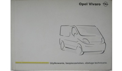 OPEL VIVARO I 2001-2005 POLSKA MANUAL MANTENIMIENTO  