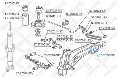 САЙЛЕНТБЛОК РЫЧАГА HONDA CIVIC 91-95, ROVER 200/400 89