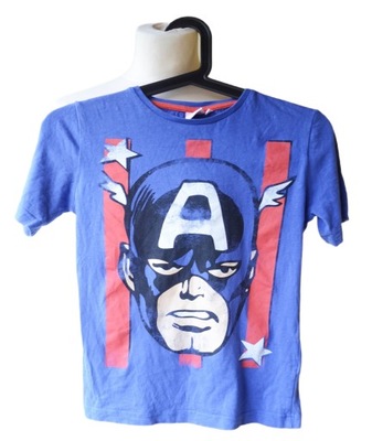 Bluzka T Shirt Niebieska Marvel 122 128 cm 7 8 lat