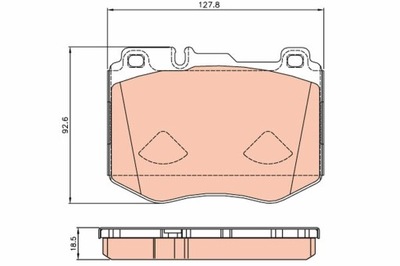 TRINKELĖS STABDŽIŲ DB PRIEK. W205/X253 2,0-3,0 14- GDB2081 