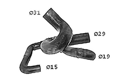 SASIC ПАТРУБОК РАДИАТОРА RENAULT CLIO I 1.9 D (B/C/