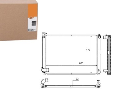 Nrf радіатор lexus rx 400h 3,3 05- фото №1