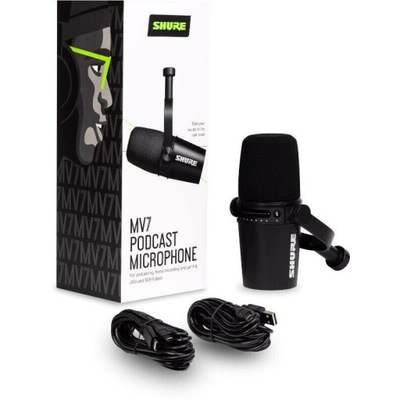 Mikrofon Shure MV 7-K XLR/USB-C