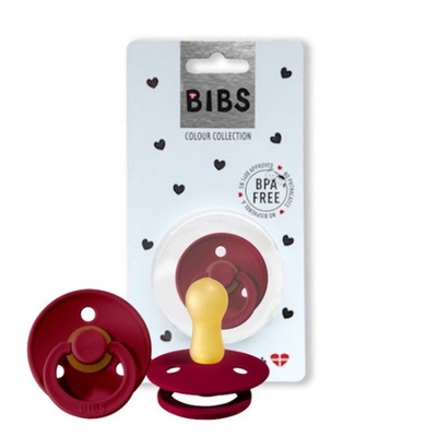 Smoczek uspokajający kauczukowy BIBS RUBY S 0-6mcy