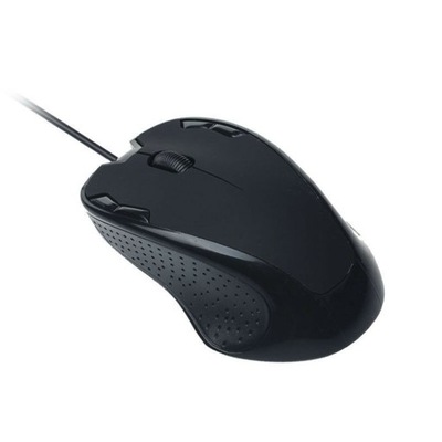Ergonomiczna czarna mysz USB