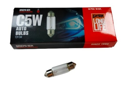 ŻARÓWKA C5W 12V 5W Sv8,5 RURKA
