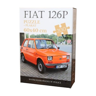 PUZZLE MALUCH FIAT 126p ST + EXTRA PLAKAT AUTO