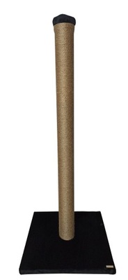 WYSOKI DRAPAK dla kota 101cm CZARNY SOLIDNY SŁUPEK DO DRAPANIA HAND MADE