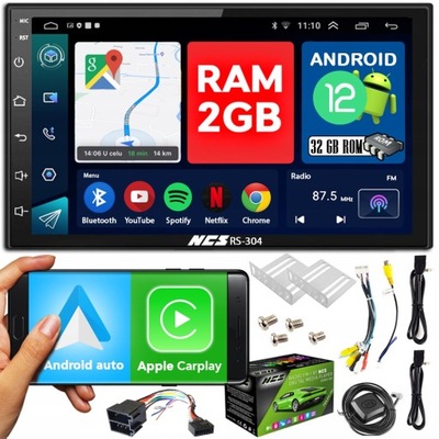 RADIO SAMOCHODOWE 2 DIN ANDROID USB GPS BLUETOOTH