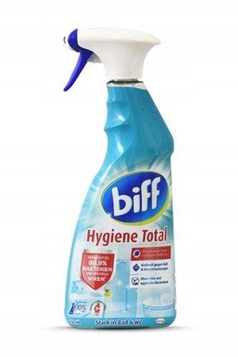 BIFF HIGIENE TOTAL Spray antybakteryjny do łazienki, armatury 750 ml