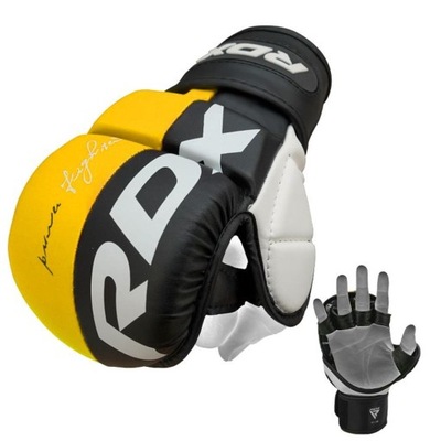 Rękawice MMA RDX T6 (yellow) [Rozmiar: L]