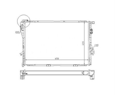 РАДИАТОР ВОДЫ BMW 5 E39 BMW 7 E38
