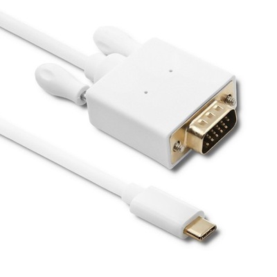 2m Kabel USB Adapter USB-C typ C / VGA HD Qoltec