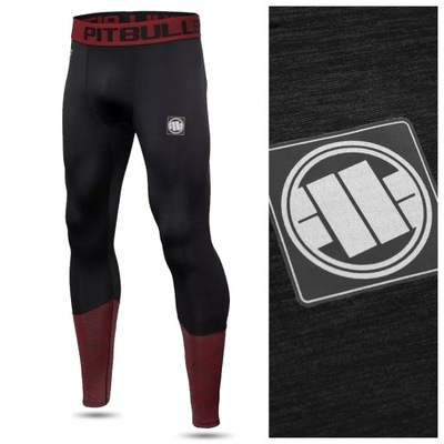 Sportowe leginsy legginsy męskie PIT BULL r.3XL