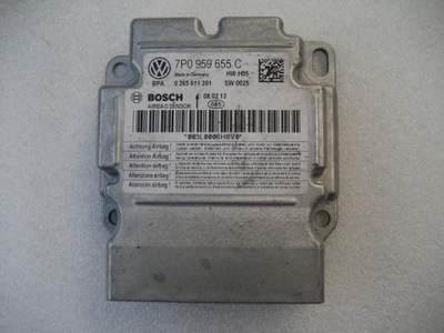 Porsche cayenne блок керування подушок 7p0959655c фото №1