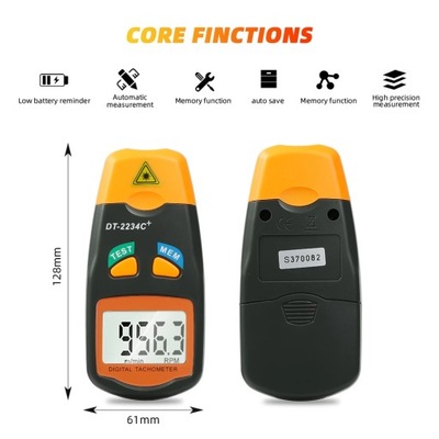 kebidumei Hot Selling Digital Laser Photo Tachometer Handheld Non R~75761 