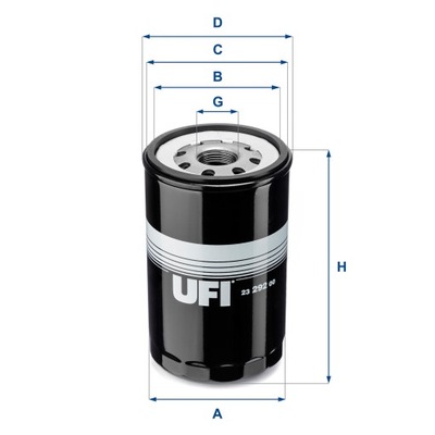 UFI ФИЛЬТР МАСЛА 23.292.00 8003453042254