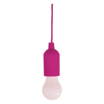 Lampka LED wisząca żarówka 105 cm Różowa do ogrodu