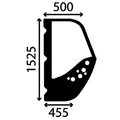 VENTANAS IZQUIERDO LADO NUEVO HOLLAND LM 1060, 1330, 1333  