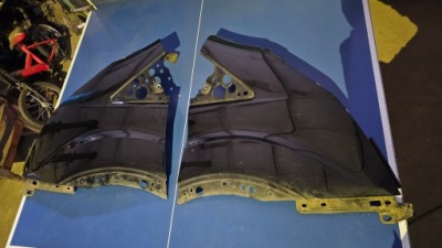 Ford transit mk8 крыло передний правый чёрный фото №1