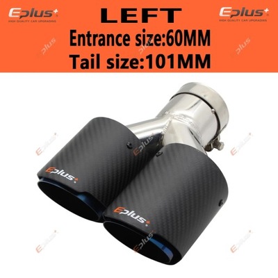 EPLUS AUTO Z FIBRAS DE CARBÓN MATE TERMINAL SILENCIADOR FORMA Y ~41280  