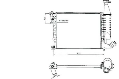 Nrf радиатор двигателя citroen berlingo peugeot par фото №1