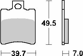 SBS OFERTA ZAPATAS DE FRENADO KH193 MAXI CARBÓN CARBÓN TECH COLOR NEGRO  