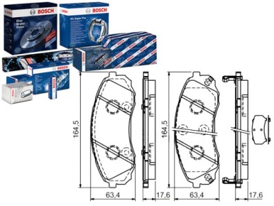 Bosch тормозные колодки тормозные hyundai h-1 cargo h-1 trave фото №1