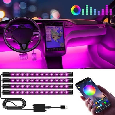 DE AUTOMÓVIL BRIDA CABINAS CON OSWIETLENIEM DIODO LUMINOSO LED USB SMART DIRECCIÓN APP  