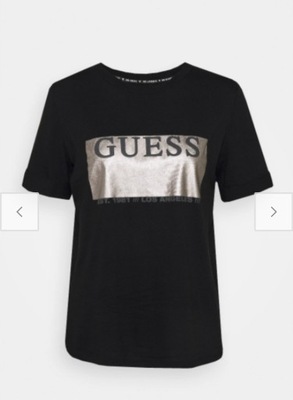 GUESS T-SHIRT KOSZULKA BLACK Z LOGO