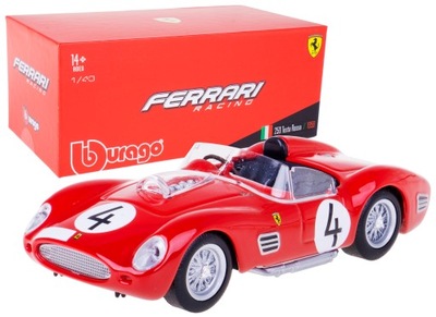 FERRARI 250 TESTA ROSSA MODEL BBURAGO 1:43 BOX #4