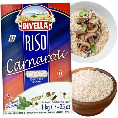 Ryż do RISOTTO 1kg CARNAROLI Divella WŁOSKI