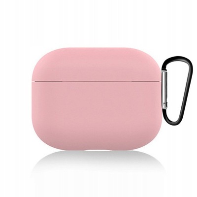 ETUI DO AIRPODS 3 Z KARABINKIEM - RÓŻOWY